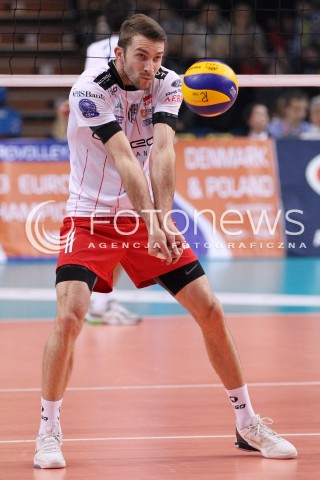  15.01.2013 RZESZOW SIATKOWKA LIGA MISTRZOW <br />MEN CEV VOLLEYBALL CHAMPIONS LEAGUE 2013 MATCH ASSECO RESOVIA RZESZOW - LUBE BANCA MARCHE MACERATA <br />N/Z NIKOLA KOVACEVIC  