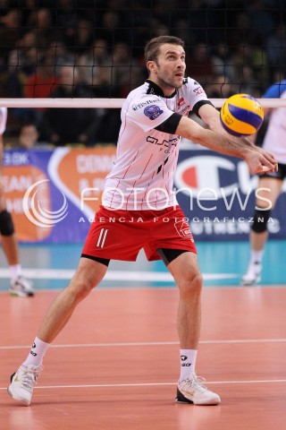  15.01.2013 RZESZOW SIATKOWKA LIGA MISTRZOW <br />MEN CEV VOLLEYBALL CHAMPIONS LEAGUE 2013 MATCH ASSECO RESOVIA RZESZOW - LUBE BANCA MARCHE MACERATA <br />N/Z NIKOLA KOVACEVIC  