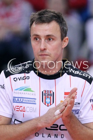  15.01.2013 RZESZOW SIATKOWKA LIGA MISTRZOW <br />MEN CEV VOLLEYBALL CHAMPIONS LEAGUE 2013 MATCH ASSECO RESOVIA RZESZOW - LUBE BANCA MARCHE MACERATA <br />N/Z MACIEJ DOBROWOLSKI  
