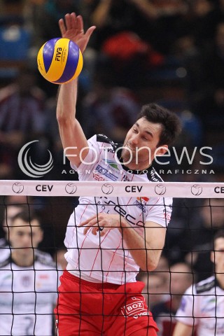  15.01.2013 RZESZOW SIATKOWKA LIGA MISTRZOW <br />MEN CEV VOLLEYBALL CHAMPIONS LEAGUE 2013 MATCH ASSECO RESOVIA RZESZOW - LUBE BANCA MARCHE MACERATA <br />N/Z GRZEGORZ KOSOK  