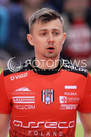  15.01.2013 RZESZOW SIATKOWKA LIGA MISTRZOW <br />MEN CEV VOLLEYBALL CHAMPIONS LEAGUE 2013 MATCH ASSECO RESOVIA RZESZOW - LUBE BANCA MARCHE MACERATA <br />N/Z KRZYSZTOF IGNACZAK  