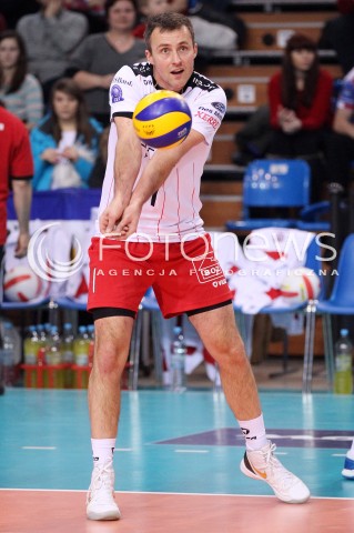  15.01.2013 RZESZOW SIATKOWKA LIGA MISTRZOW <br />MEN CEV VOLLEYBALL CHAMPIONS LEAGUE 2013 MATCH ASSECO RESOVIA RZESZOW - LUBE BANCA MARCHE MACERATA <br />N/Z MACIEJ DOBROWOLSKI  