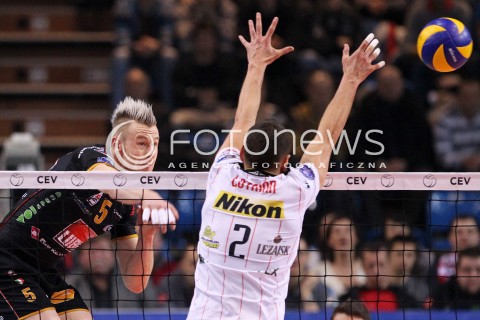  15.01.2013 RZESZOW SIATKOWKA LIGA MISTRZOW <br />MEN CEV VOLLEYBALL CHAMPIONS LEAGUE 2013 MATCH ASSECO RESOVIA RZESZOW - LUBE BANCA MARCHE MACERATA <br />N/Z IVAN ZAYTSEV PAUL LOTMAN  