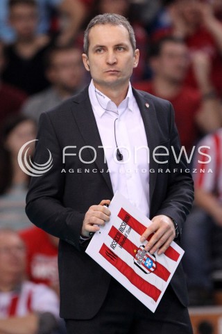  15.01.2013 RZESZOW SIATKOWKA LIGA MISTRZOW <br />MEN CEV VOLLEYBALL CHAMPIONS LEAGUE 2013 MATCH ASSECO RESOVIA RZESZOW - LUBE BANCA MARCHE MACERATA <br />N/Z ANDRZEJ KOWAL TRENER ( HEAD COACH )  