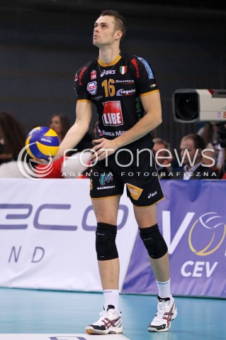  15.01.2013 RZESZOW SIATKOWKA LIGA MISTRZOW <br />MEN CEV VOLLEYBALL CHAMPIONS LEAGUE 2013 MATCH ASSECO RESOVIA RZESZOW - LUBE BANCA MARCHE MACERATA <br />N/Z DICK KOOY  