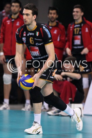  15.01.2013 RZESZOW SIATKOWKA LIGA MISTRZOW <br />MEN CEV VOLLEYBALL CHAMPIONS LEAGUE 2013 MATCH ASSECO RESOVIA RZESZOW - LUBE BANCA MARCHE MACERATA <br />N/Z SIMONE PARODI  