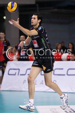  15.01.2013 RZESZOW SIATKOWKA LIGA MISTRZOW <br />MEN CEV VOLLEYBALL CHAMPIONS LEAGUE 2013 MATCH ASSECO RESOVIA RZESZOW - LUBE BANCA MARCHE MACERATA <br />N/Z DRAGAN STANKOVIC  
