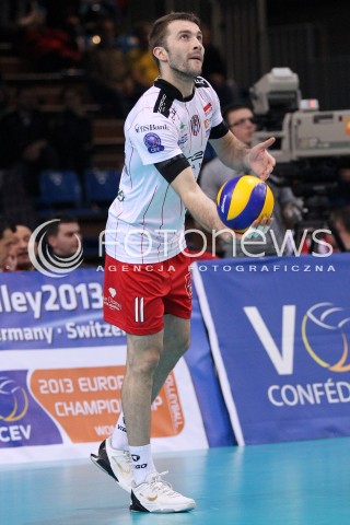  15.01.2013 RZESZOW SIATKOWKA LIGA MISTRZOW <br />MEN CEV VOLLEYBALL CHAMPIONS LEAGUE 2013 MATCH ASSECO RESOVIA RZESZOW - LUBE BANCA MARCHE MACERATA <br />N/Z NIKOLA KOVACEVIC  