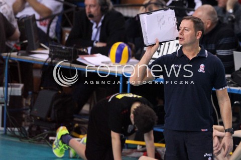  15.01.2013 RZESZOW SIATKOWKA LIGA MISTRZOW <br />MEN CEV VOLLEYBALL CHAMPIONS LEAGUE 2013 MATCH ASSECO RESOVIA RZESZOW - LUBE BANCA MARCHE MACERATA <br />N/Z ALBERTO GIULIANI TRENER ( HEAD COACH )  