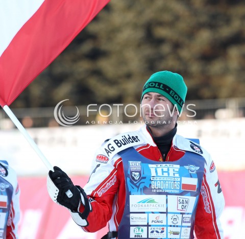  26.01.2013 SANOK ZUZEL NA LODZIE<br />FINAL DRUZYNOWYCH MISTRZOSTW SWIATA W ZUZLU NA LODZIE 2013<br />FIM TEAM ICE SPEEDWAY GLADIATORS WORLD CHAMPIONSHIP<br />N/Z GRZEGORZ KNAPP ( POLAND )  