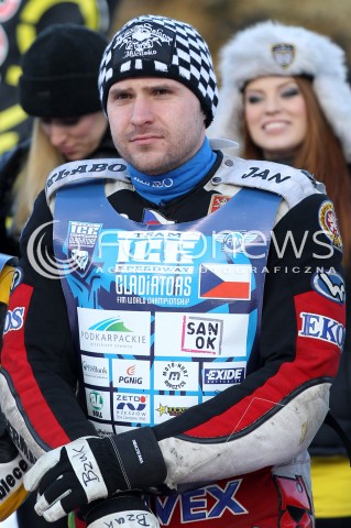  26.01.2013 SANOK ZUZEL NA LODZIE<br />FINAL DRUZYNOWYCH MISTRZOSTW SWIATA W ZUZLU NA LODZIE 2013<br />FIM TEAM ICE SPEEDWAY GLADIATORS WORLD CHAMPIONSHIP<br />N/Z JAN KLATOVSKY ( CZECH REPUBLIC )  