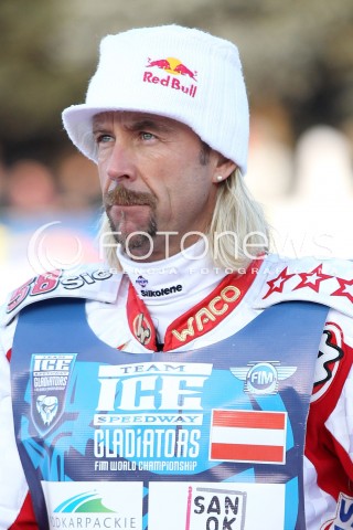 26.01.2013 SANOK ZUZEL NA LODZIE<br />FINAL DRUZYNOWYCH MISTRZOSTW SWIATA W ZUZLU NA LODZIE 2013<br />FIM TEAM ICE SPEEDWAY GLADIATORS WORLD CHAMPIONSHIP<br />N/Z FRANZ ZORN ( AUSTRIA )  