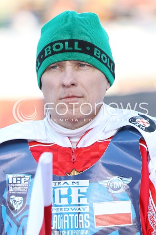  26.01.2013 SANOK ZUZEL NA LODZIE<br />FINAL DRUZYNOWYCH MISTRZOSTW SWIATA W ZUZLU NA LODZIE 2013<br />FIM TEAM ICE SPEEDWAY GLADIATORS WORLD CHAMPIONSHIP<br />N/Z MIROSLAW DANISZEWSKI ( POLAND )  