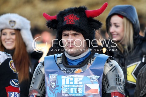  26.01.2013 SANOK ZUZEL NA LODZIE<br />FINAL DRUZYNOWYCH MISTRZOSTW SWIATA W ZUZLU NA LODZIE 2013<br />FIM TEAM ICE SPEEDWAY GLADIATORS WORLD CHAMPIONSHIP<br />N/Z ANTONIN KLATOVSKY ( CZECH REPUBLIC )  