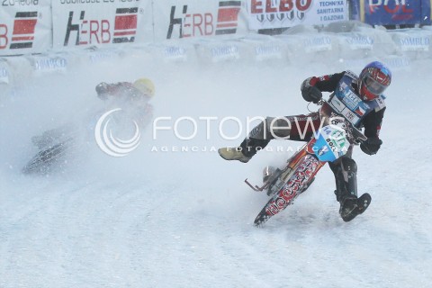  26.01.2013 SANOK ZUZEL NA LODZIE<br />FINAL DRUZYNOWYCH MISTRZOSTW SWIATA W ZUZLU NA LODZIE 2013<br />FIM TEAM ICE SPEEDWAY GLADIATORS WORLD CHAMPIONSHIP<br />N/Z RACE NUMBER 26 JAN KLATOVSKY ( CZECH REPUBLIC )  