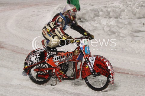  26.01.2013 SANOK ZUZEL NA LODZIE<br />FINAL DRUZYNOWYCH MISTRZOSTW SWIATA W ZUZLU NA LODZIE 2013<br />FIM TEAM ICE SPEEDWAY GLADIATORS WORLD CHAMPIONSHIP<br />N/Z ANTONIN KLATOVSKY ( CZECH REPUBLIC )  