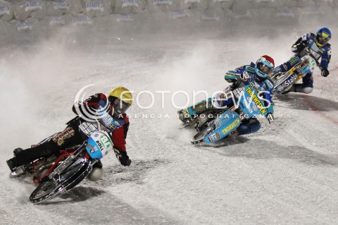  26.01.2013 SANOK ZUZEL NA LODZIE<br />FINAL DRUZYNOWYCH MISTRZOSTW SWIATA W ZUZLU NA LODZIE 2013<br />FIM TEAM ICE SPEEDWAY GLADIATORS WORLD CHAMPIONSHIP<br />N/Z RACE NUMBER 41  GUNTHER BAUER ( GERMANY ) MAX NIEDERMAIER ( GERMANY ) STEFAN SVENSSON ( SWEDEN )  