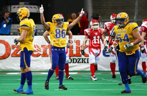  02.02.2013 FUTBOL AMERYKANSKI MECZ REPREZENTACJA POLSKA - SZWECJA  N/Z  JOHAN STAHL  