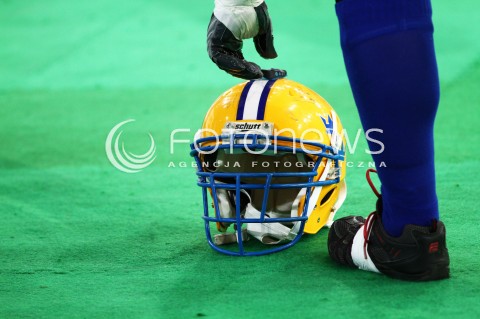  02.02.2013 FUTBOL AMERYKANSKI MECZ REPREZENTACJA POLSKA - SZWECJA  N/Z KASK  