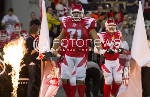  02.02.2013 FUTBOL AMERYKANSKI MECZ REPREZENTACJA POLSKA - SZWECJA  N/Z  BABATUNDE AIYEGABUSI  