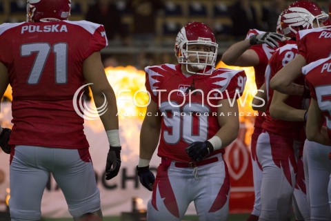  02.02.2013 FUTBOL AMERYKANSKI MECZ REPREZENTACJA POLSKA - SZWECJA  N/Z SZYMON ADAMCZYK  
