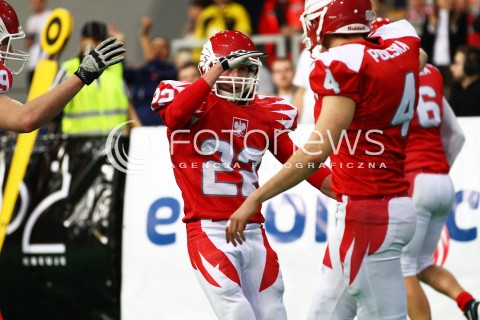  02.02.2013 FUTBOL AMERYKANSKI MECZ REPREZENTACJA POLSKA - SZWECJA N/Z   KAROL MOGIELNICKI  