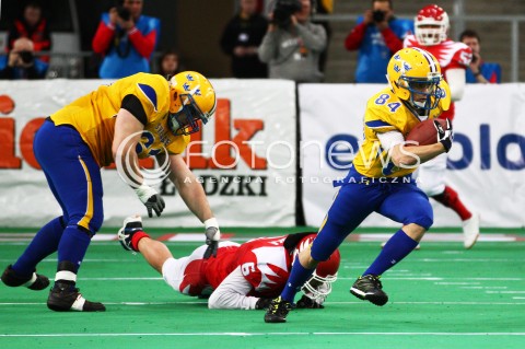  02.02.2013 FUTBOL AMERYKANSKI MECZ REPREZENTACJA POLSKA - SZWECJA  N/Z  DAMIEN SCANELLA LARS BJORKMAN KAMIL RUTA  