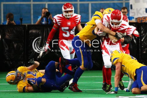  02.02.2013 FUTBOL AMERYKANSKI MECZ REPREZENTACJA POLSKA - SZWECJA  N/Z  MATEUSZ RUTA  