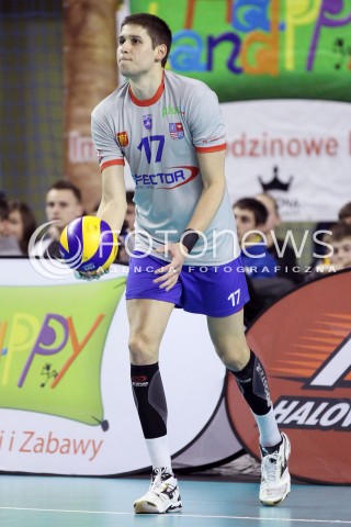  02.02.2013 KIELCE SIATKOWKA PLUS LIGA 2012/2013<br />MEN VOLLEYBALL POLAND POLISH PLUSLIGA LEAGUE SEASON 2012/2013 <br />MECZ EFFECTOR KIELCE - PGE SKRA BELCHATOW N/Z NIKOLAY PENCHEV  