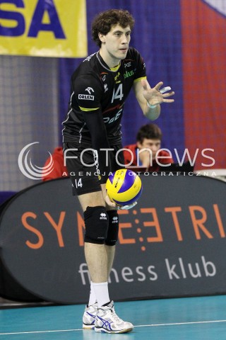  02.02.2013 KIELCE SIATKOWKA PLUS LIGA 2012/2013<br />MEN VOLLEYBALL POLAND POLISH PLUSLIGA LEAGUE SEASON 2012/2013 <br />MECZ EFFECTOR KIELCE - PGE SKRA BELCHATOW N/Z ALEKSANDAR ATANASIJEVIC  