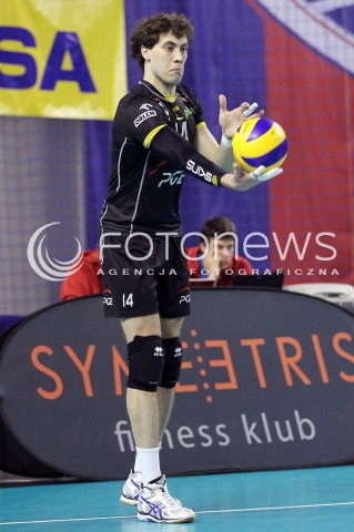  02.02.2013 KIELCE SIATKOWKA PLUS LIGA 2012/2013<br />MEN VOLLEYBALL POLAND POLISH PLUSLIGA LEAGUE SEASON 2012/2013 <br />MECZ EFFECTOR KIELCE - PGE SKRA BELCHATOW N/Z ALEKSANDAR ATANASIJEVIC  