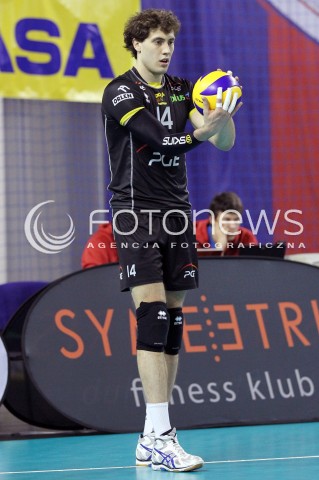  02.02.2013 KIELCE SIATKOWKA PLUS LIGA 2012/2013<br />MEN VOLLEYBALL POLAND POLISH PLUSLIGA LEAGUE SEASON 2012/2013 <br />MECZ EFFECTOR KIELCE - PGE SKRA BELCHATOW N/Z ALEKSANDAR ATANASIJEVIC  