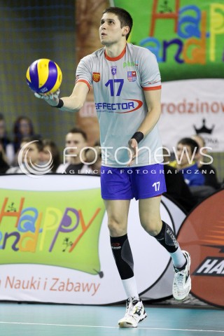  02.02.2013 KIELCE SIATKOWKA PLUS LIGA 2012/2013<br />MEN VOLLEYBALL POLAND POLISH PLUSLIGA LEAGUE SEASON 2012/2013 <br />MECZ EFFECTOR KIELCE - PGE SKRA BELCHATOW N/Z NIKOLAY PENCHEV  