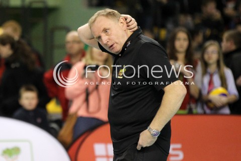  02.02.2013 KIELCE SIATKOWKA PLUS LIGA 2012/2013<br />MEN VOLLEYBALL POLAND POLISH PLUSLIGA LEAGUE SEASON 2012/2013 <br />MECZ EFFECTOR KIELCE - PGE SKRA BELCHATOW N/Z JACEK NAWROCKI TRENER ( HEAD COACH )  