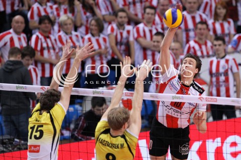  10.02.2013 RZESZOW SIATKOWKA PLUS LIGA 2012/2013 MEN VOLLEYBALL POLAND POLISH PLUSLIGA LEAGUE SEASON 2012/2013 MECZ ASSECO RESOVIA RZESZOW - LOTOS TREFL GDANSK N/Z JOCHEN SCHOPS MICHAL KACZMAREK MATEUSZ MIKA  