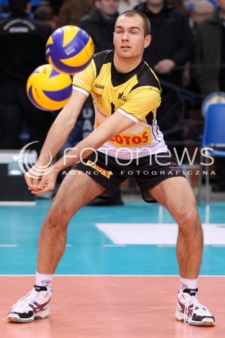  10.02.2013 RZESZOW SIATKOWKA PLUS LIGA 2012/2013 MEN VOLLEYBALL POLAND POLISH PLUSLIGA LEAGUE SEASON 2012/2013 MECZ ASSECO RESOVIA RZESZOW - LOTOS TREFL GDANSK N/Z PRZEMYSLAW STEPIEN  