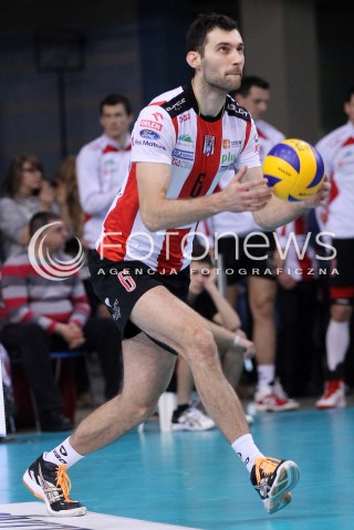  10.02.2013 RZESZOW SIATKOWKA PLUS LIGA 2012/2013 MEN VOLLEYBALL POLAND POLISH PLUSLIGA LEAGUE SEASON 2012/2013 MECZ ASSECO RESOVIA RZESZOW - LOTOS TREFL GDANSK N/Z GRZEGORZ KOSOK  