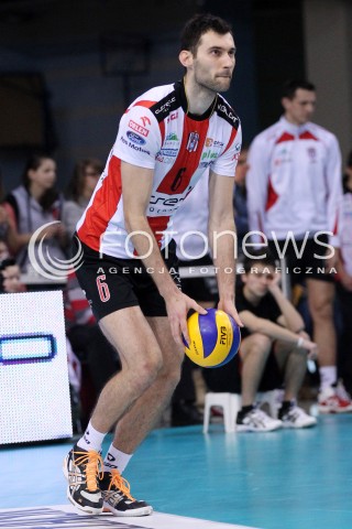  10.02.2013 RZESZOW SIATKOWKA PLUS LIGA 2012/2013 MEN VOLLEYBALL POLAND POLISH PLUSLIGA LEAGUE SEASON 2012/2013 MECZ ASSECO RESOVIA RZESZOW - LOTOS TREFL GDANSK N/Z GRZEGORZ KOSOK  