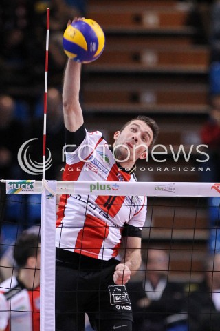  10.02.2013 RZESZOW SIATKOWKA PLUS LIGA 2012/2013 MEN VOLLEYBALL POLAND POLISH PLUSLIGA LEAGUE SEASON 2012/2013 MECZ ASSECO RESOVIA RZESZOW - LOTOS TREFL GDANSK N/Z NIKOLA KOVACEVIC  