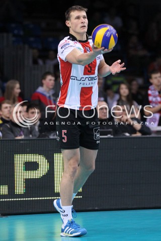  10.02.2013 RZESZOW SIATKOWKA PLUS LIGA 2012/2013 MEN VOLLEYBALL POLAND POLISH PLUSLIGA LEAGUE SEASON 2012/2013 MECZ ASSECO RESOVIA RZESZOW - LOTOS TREFL GDANSK N/Z LUKAS TICHACEK  