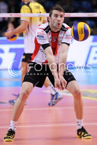  10.02.2013 RZESZOW SIATKOWKA PLUS LIGA 2012/2013 MEN VOLLEYBALL POLAND POLISH PLUSLIGA LEAGUE SEASON 2012/2013 MECZ ASSECO RESOVIA RZESZOW - LOTOS TREFL GDANSK N/Z NIKOLA KOVACEVIC  