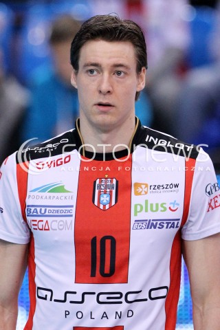  10.02.2013 RZESZOW SIATKOWKA PLUS LIGA 2012/2013 MEN VOLLEYBALL POLAND POLISH PLUSLIGA LEAGUE SEASON 2012/2013 MECZ ASSECO RESOVIA RZESZOW - LOTOS TREFL GDANSK N/Z JOCHEN SCHOPS  