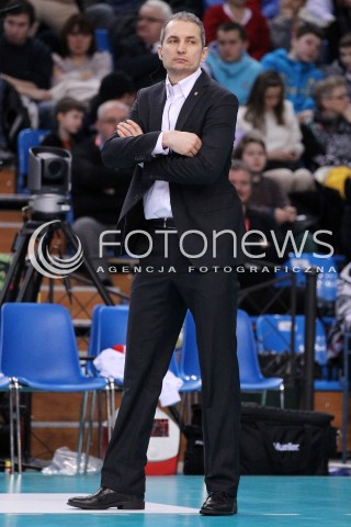  10.02.2013 RZESZOW SIATKOWKA PLUS LIGA 2012/2013 MEN VOLLEYBALL POLAND POLISH PLUSLIGA LEAGUE SEASON 2012/2013 MECZ ASSECO RESOVIA RZESZOW - LOTOS TREFL GDANSK N/Z ANDRZEJ KOWAL TRENER ( HEAD COACH )  