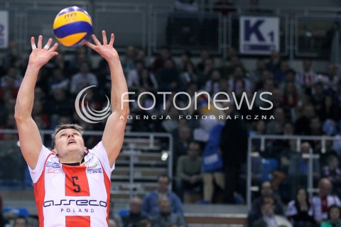  10.02.2013 RZESZOW SIATKOWKA PLUS LIGA 2012/2013 MEN VOLLEYBALL POLAND POLISH PLUSLIGA LEAGUE SEASON 2012/2013 MECZ ASSECO RESOVIA RZESZOW - LOTOS TREFL GDANSK N/Z LUKAS TICHACEK  
