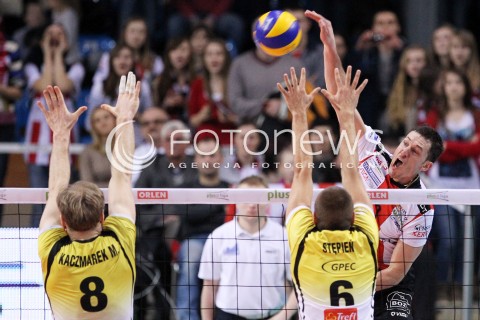  10.02.2013 RZESZOW SIATKOWKA PLUS LIGA 2012/2013 MEN VOLLEYBALL POLAND POLISH PLUSLIGA LEAGUE SEASON 2012/2013 MECZ ASSECO RESOVIA RZESZOW - LOTOS TREFL GDANSK N/Z ALEH ACHREM OLIEG AKHREM PRZEMYSLAW STEPIEN MICHAL KACZMAREK  