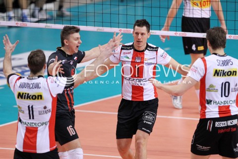  10.02.2013 RZESZOW SIATKOWKA PLUS LIGA 2012/2013 MEN VOLLEYBALL POLAND POLISH PLUSLIGA LEAGUE SEASON 2012/2013 MECZ ASSECO RESOVIA RZESZOW - LOTOS TREFL GDANSK N/Z KRZYSZTOF IGNACZAK ALEH ACHREM OLIEG AKHREM RADOSC  