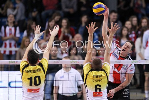  10.02.2013 RZESZOW SIATKOWKA PLUS LIGA 2012/2013 MEN VOLLEYBALL POLAND POLISH PLUSLIGA LEAGUE SEASON 2012/2013 MECZ ASSECO RESOVIA RZESZOW - LOTOS TREFL GDANSK N/Z ALEH ACHREM OLIEG AKHREM BARTOSZ GAWRYSZEWSKI PRZEMYSLAW STEPIEN  