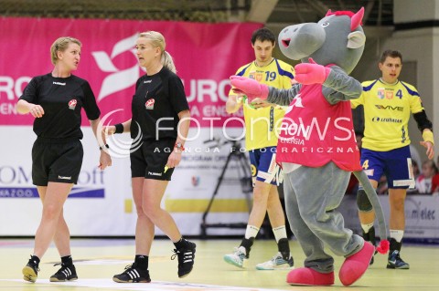 13.02.2013 MIELEC PILKA RECZNA PGNIG SUPERLIGA MEZCZYZN SEZON 2012/2013 MECZ TAURON STAL MIELEC - VIVE TARGI KIELCE<br />N/Z JOANNA BREHMER AGNIESZKA SKOWRONEK SEDZIA SEDZINA SEDZINY  