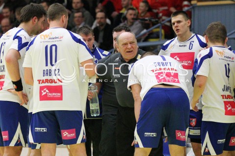  13.02.2013 MIELEC PILKA RECZNA PGNIG SUPERLIGA MEZCZYZN SEZON 2012/2013 MECZ TAURON STAL MIELEC - VIVE TARGI KIELCE<br />N/Z RYSZARD SKUTNIK TRENER ( HEAD COACH )  