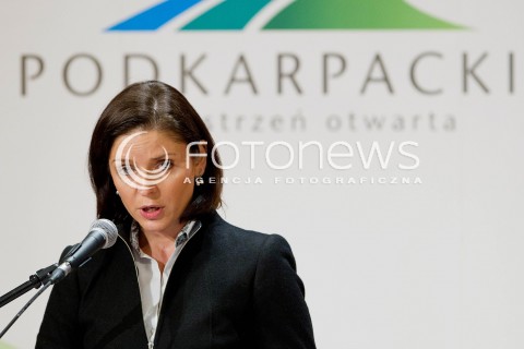  15.02.2013 RZESZOW PODKARPACKI KONGRES SPORTU POWSZECHNEGO Z UDZIALEM MINISTER SPORTU JOANNY MUCHY<br />N/Z JOANNA MUCHA MINISTER  